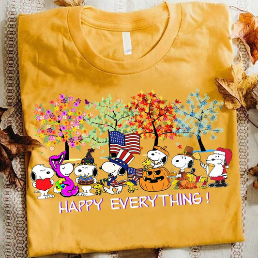 Snoopy Happy Everything Christmas Shirt