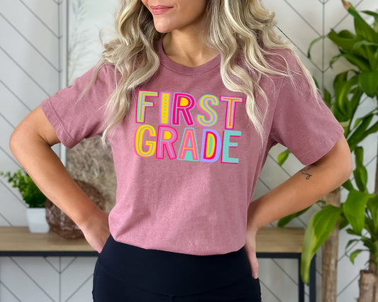 Hello First Grade Back To School Shirt