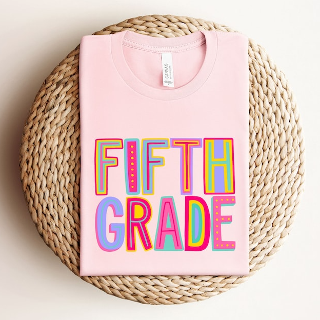 Fifth Grade Rainbow Back To School Shirt