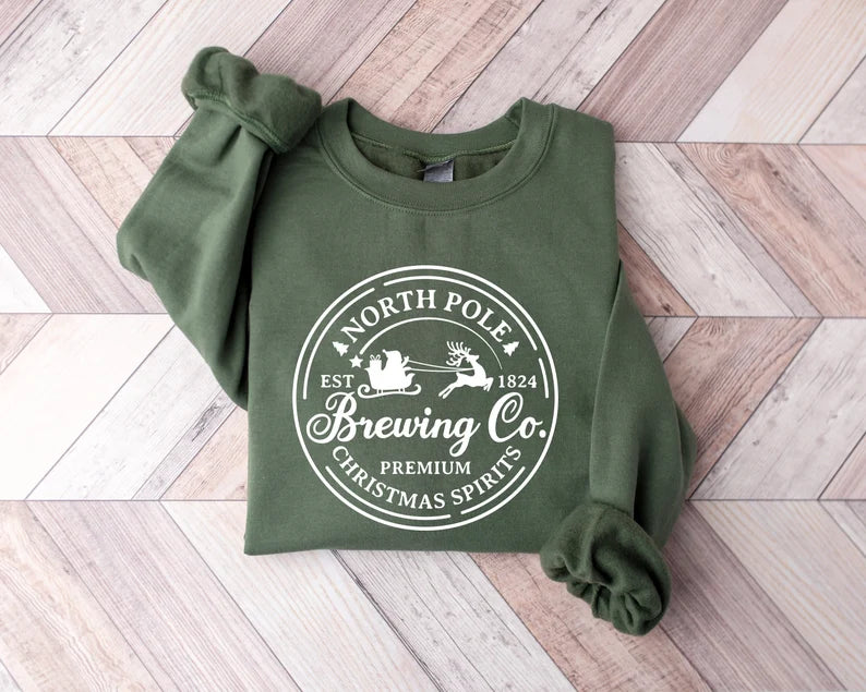 Women Brewing Co North Pole Christmas Sweatshirt