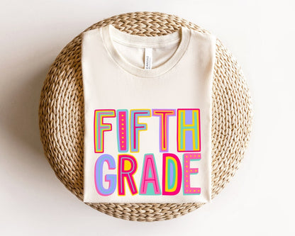 Fifth Grade Rainbow Back To School Shirt