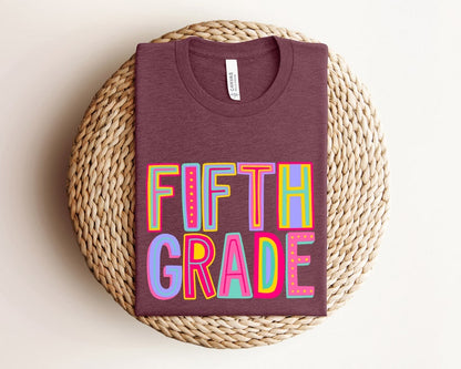 Fifth Grade Rainbow Back To School Shirt