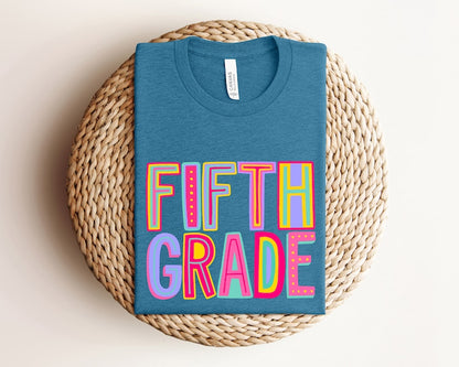 Fifth Grade Rainbow Back To School Shirt