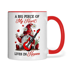 A Big Piece Of My Heart Lives In Heaven Gnome Mug