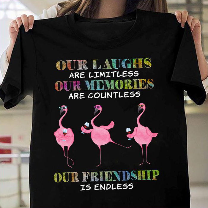 Our laughs are limitless our memories are countless Flamingo Shirt