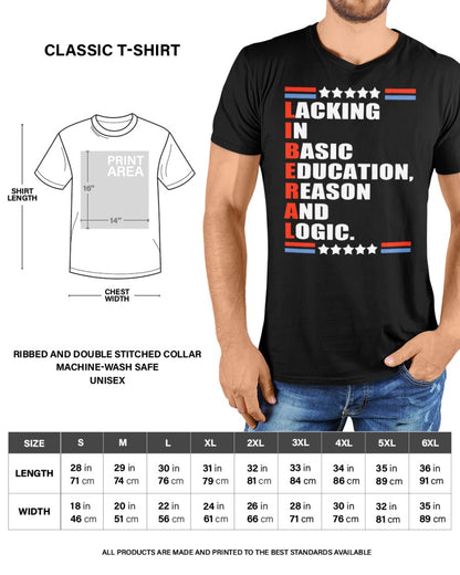 Lacking In Basic Education Reason And Logic Shirt