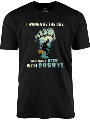 Beer with Darryl Bigfoot Tee Black