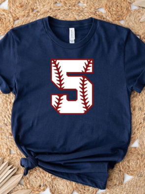 Custom Baseball Number Shirt – Personalized Jersey Tee for Kids & Moms