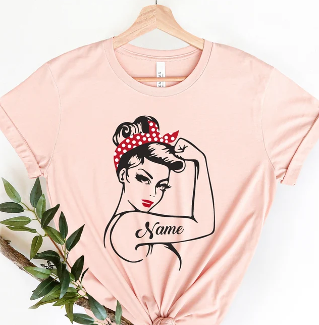Personalized Rosie the Riveter Women's T-Shirt
