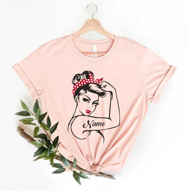 Personalized Rosie the Riveter Women's T-Shirt