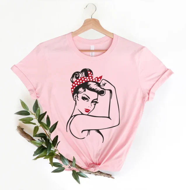 Personalized Rosie the Riveter Women's T-Shirt
