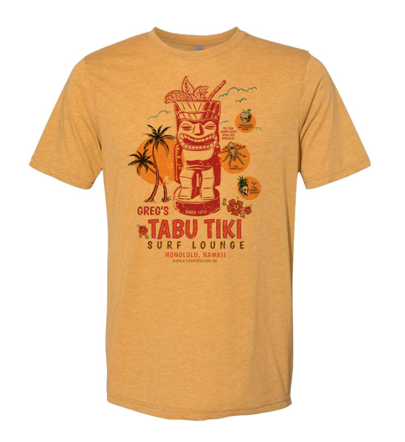 Greg's Tabu Tiki Surf Lounge Vintage T-Shirt - Image 2