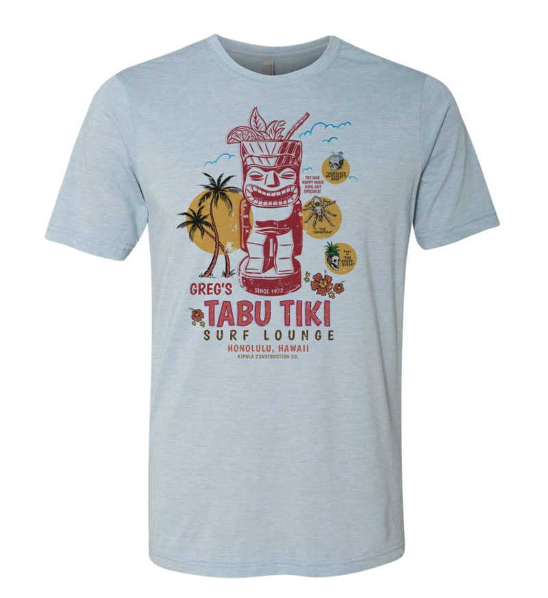Greg's Tabu Tiki Surf Lounge Vintage T-Shirt - Image 3